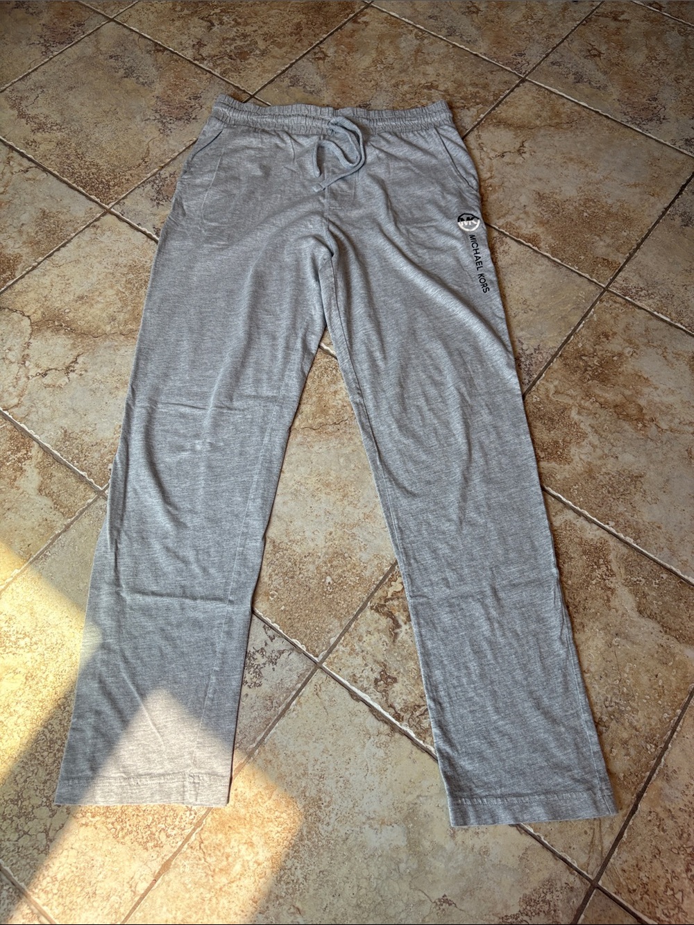 Michael Kors Men's medium Gray Lounge Pants - Casual Drawstring Bottoms